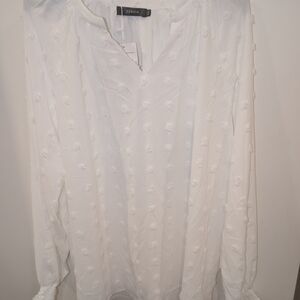 Zesica Women's Elegant White Blouse